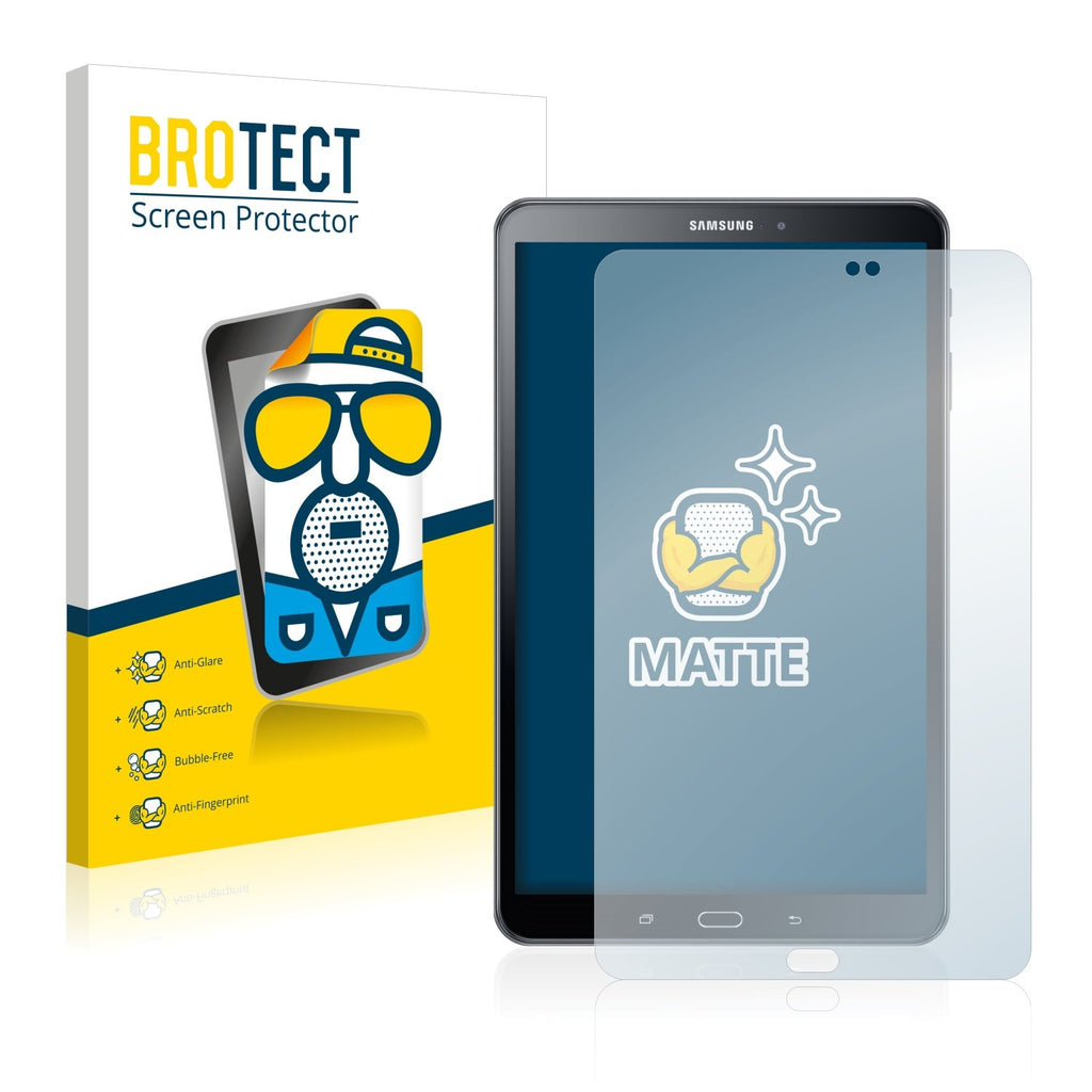 BROTECT 2X Entspiegelungs-Schutzfolie kompatibel mit Samsung Galaxy Tab A 10.1 SM-T585 / T580 (2016) Matt, Anti-Reflex, Anti-Fingerprint