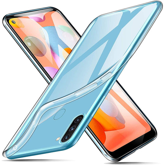 Verco Handyhülle für Samsung M11 Case, Samsung A11 Handy Cover für Samsung Galaxy M11 Hülle Transparent Dünn Klar Silikon, durchsichtig