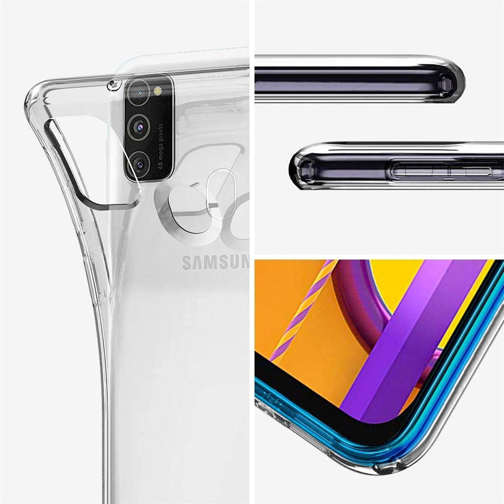 Verco Handyhülle für Samsung M31 Case, Handy Cover für Samsung Galaxy M31 Hülle Transparent Dünn Klar Silikon, durchsichtig