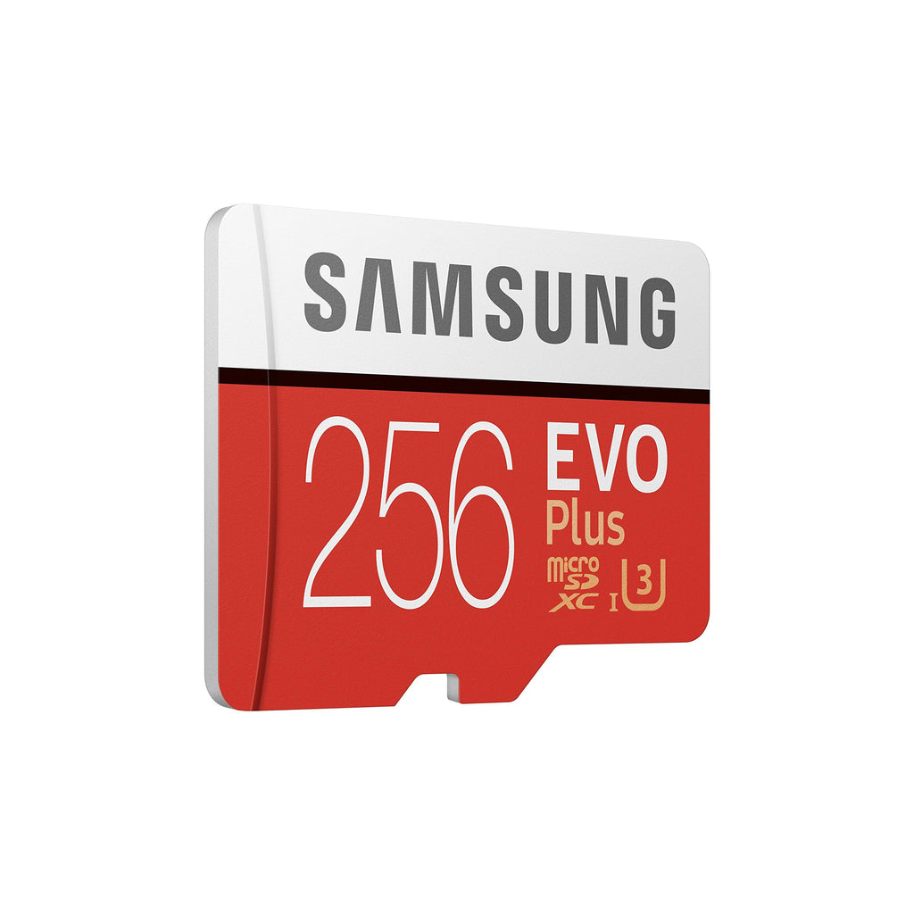 Samsung MB-MC256GA/EU EVO Plus 256 GB microSDXC UHS-I U3 Speicherkarte inkl. SD-Adapter Rot/Weiß