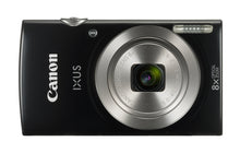 Laden Sie das Bild in den Galerie-Viewer, Canon IXUS 185 Digitalkamera (20 MP, DIGIC 4+, 8x optischer Zoom, 6,8cm (2,7 Zoll) LCD, Display, Smart Auto, HD Movies, USB, 720p) Kamera digital, schwarz