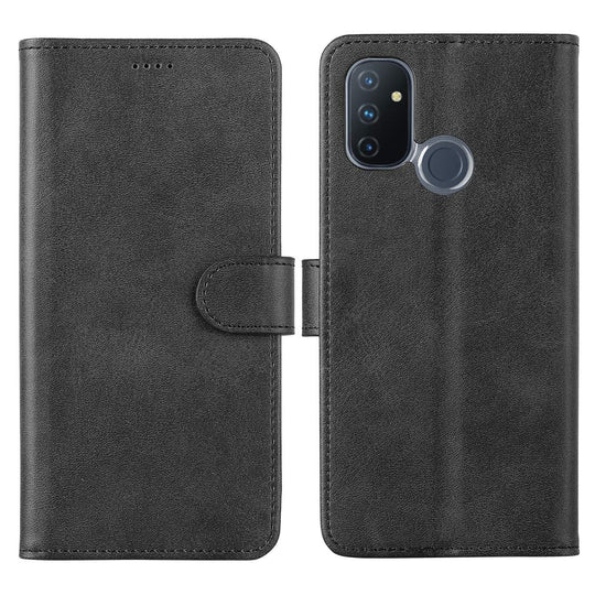 Cresee für OnePlus Nord N100 Hülle, PU Leder Handyhülle mit 3 Kartenfächer, Schutzhülle Case Tasche Magnetverschluss Flip Cover Stoßfest für Nord N100 (Schwarz)