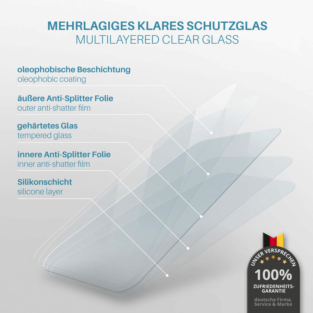 moex Panzerglas kompatibel mit Samsung Galaxy A42 5G - Schutzfolie aus Glas, bruchsichere Displayschutz Folie, Crystal Clear Panzerglasfolie, 2X Stück