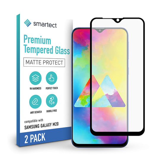 smartect Schutzglas kompatibel mit Samsung Galaxy M20 - Tempered Glass mit 9H Härte - Blasenfreie Schutzfolie - Anti-Kratzer Displayschutzfolie