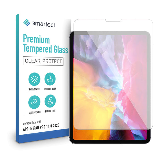 smartect Schutzglas kompatibel mit iPad Pro 11" (2020) / iPad Pro 11" (2021) - Tempered Glass mit 9H Härte - Blasenfreie Schutzfolie - Anti-Kratzer Displayschutzfolie