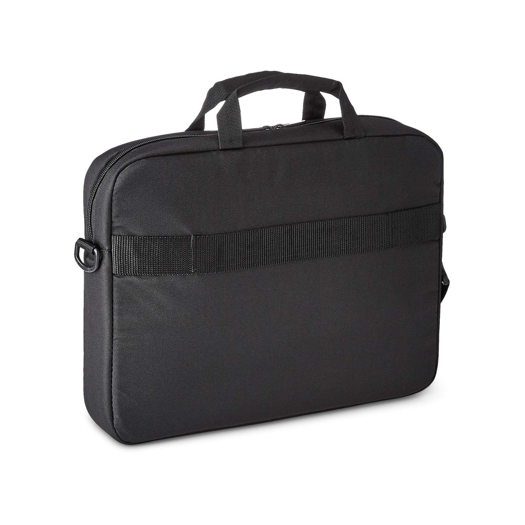 Amazon Basics- kompakte Laptoptasche, Umhängetasche/Tragetasche mit Taschen zur Aufbewahrung von Zubehör, für Laptops bis zu 15,6 Zoll (40 cm), Schwarz, 1 Stück