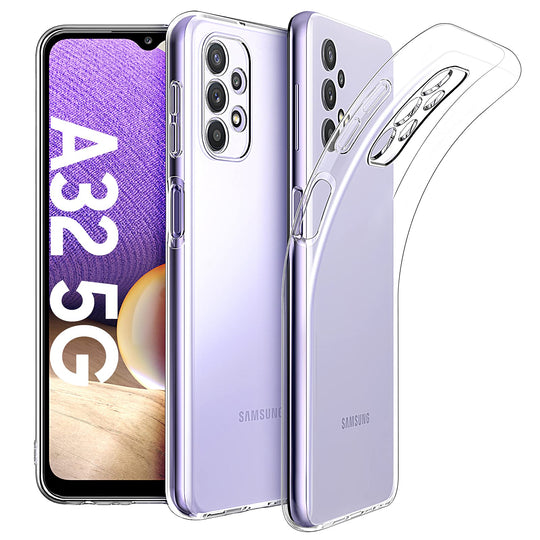 EasyAcc Klar Silikon Hülle Kompatibel mit Samsung Galaxy A32 5G, Dünne Weiche Transparent TPU Schutzhülle Slim Hülle Klar