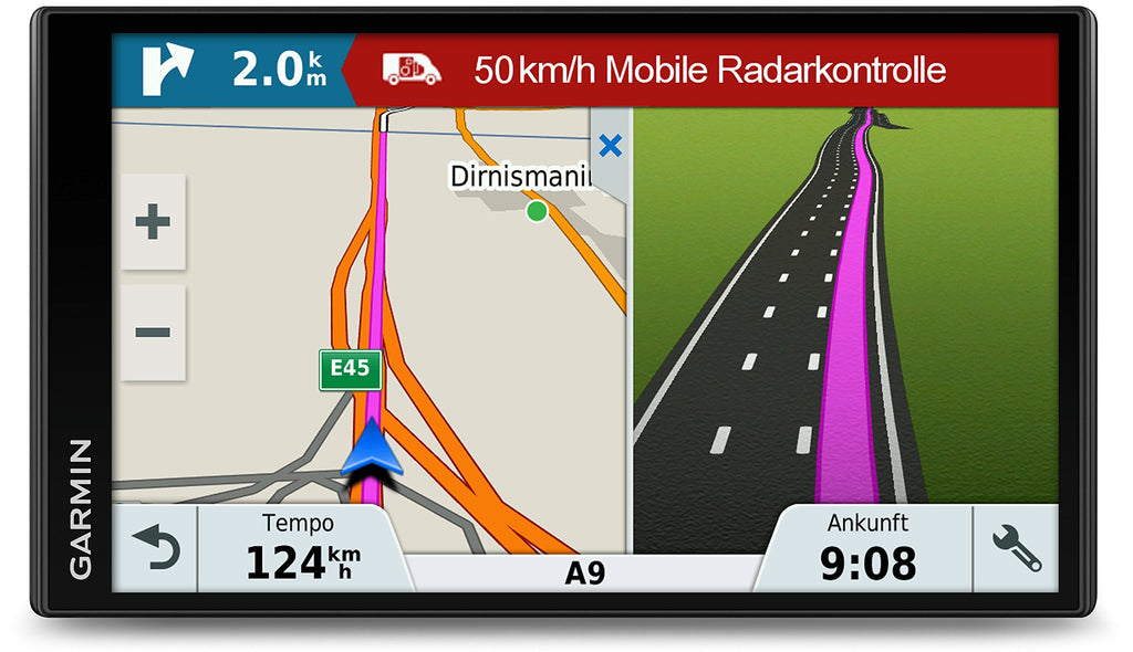 Gamin DriveSmart 61LMT-S Navigationsgerät (17,7 cm (6,95 Zoll) Touch-Display, 46 Länder Europas, lebenslang Kartenupdates, TMC)
