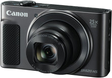 Laden Sie das Bild in den Galerie-Viewer, Canon PowerShot SX620 HS Digitalkamera (20,2 MP, 25-fach optischer Zoom, 50-fach ZoomPlus, 7,5cm (3 Zoll) Display, CMOS-Sensor; DIGIC4+, optischer Bildstabilisator, WLAN, NFC, HDMI) Kamera, schwarz