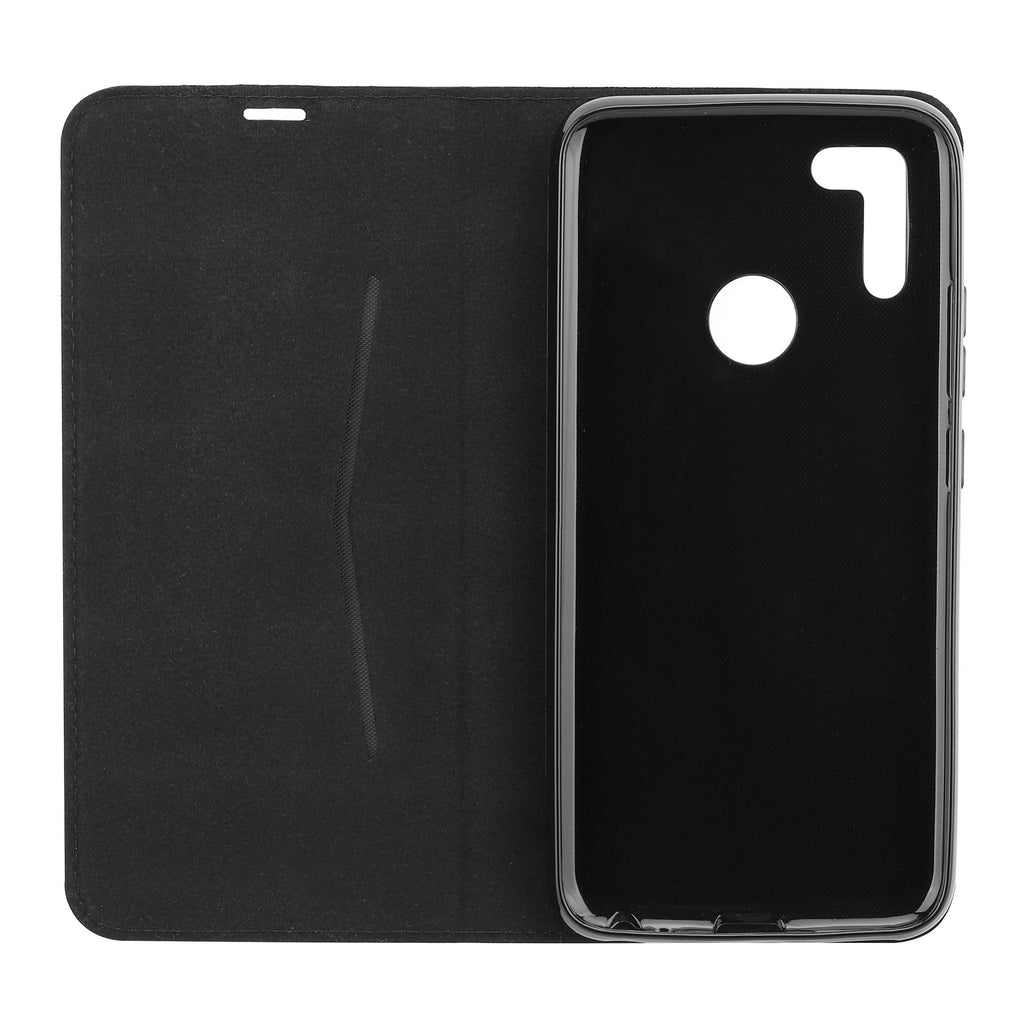 Gigaset GS4 Book Case - Rundum Schutzhülle - vermeidet Schäden - Anti-Scratch - praktische Standfunktion für Fotos und Videos - Kartenslot - Full Body Handyhülle - Leather Black