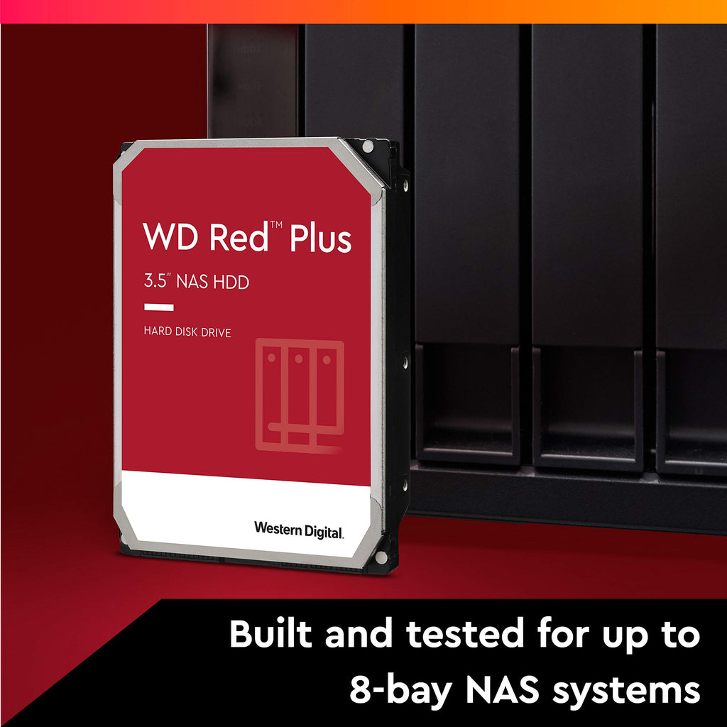 Western Digita WD Red interne Festplatte 3 TB (3,5 Zoll, NAS Festplatte, 5400U/min, SATA 6 Gbit/s, NASware-Technologie, für NAS-Systeme im Dauerbetrieb) rot