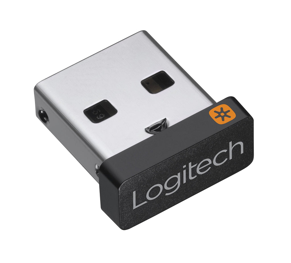 Logitech M545 Kabellose Maus, 2.4GHz Verbindung via Unifying USB-Empfänger, 1000 DPI Optischer Sensor, 18-Monate Akkulaufzeit, 7 Tasten, PC/Mac - Schwarz