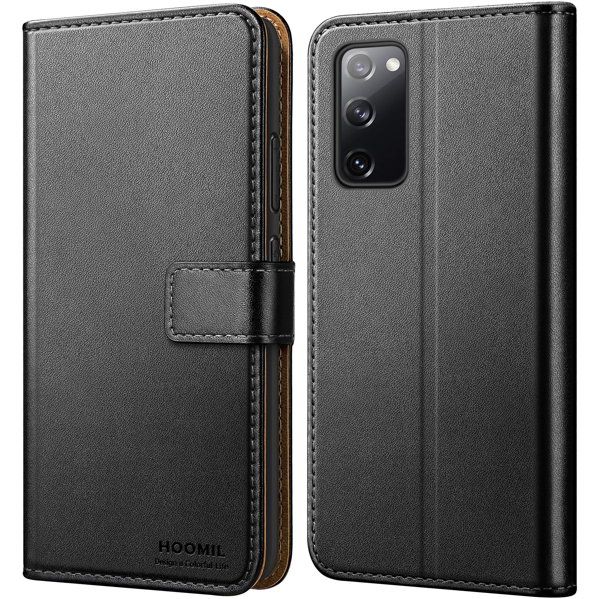 HOOMIL für Samsung Galaxy S20 FE Hülle, Premium Leder Flip Case Handyh