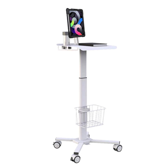 B2Bworkplace Workstation, Apple iPad Air (4. Generation), Rollständer weiß