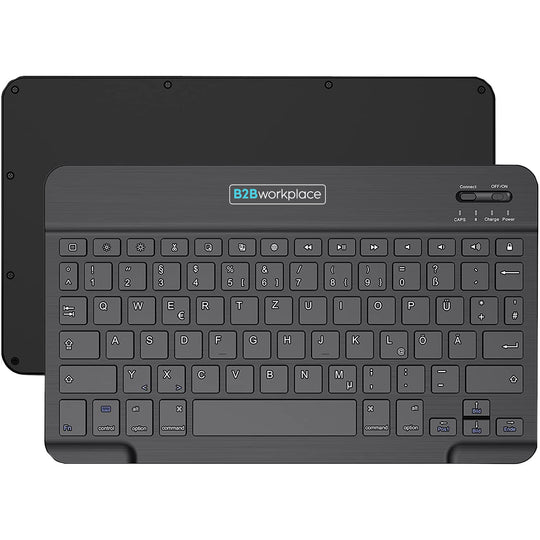 B2Bworkplace Bluetooth-Tastatur, ideal für 10"-8" Tablets, deutsches Layout